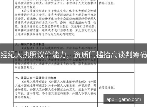 经纪人执照议价能力，资质门槛抬高谈判筹码